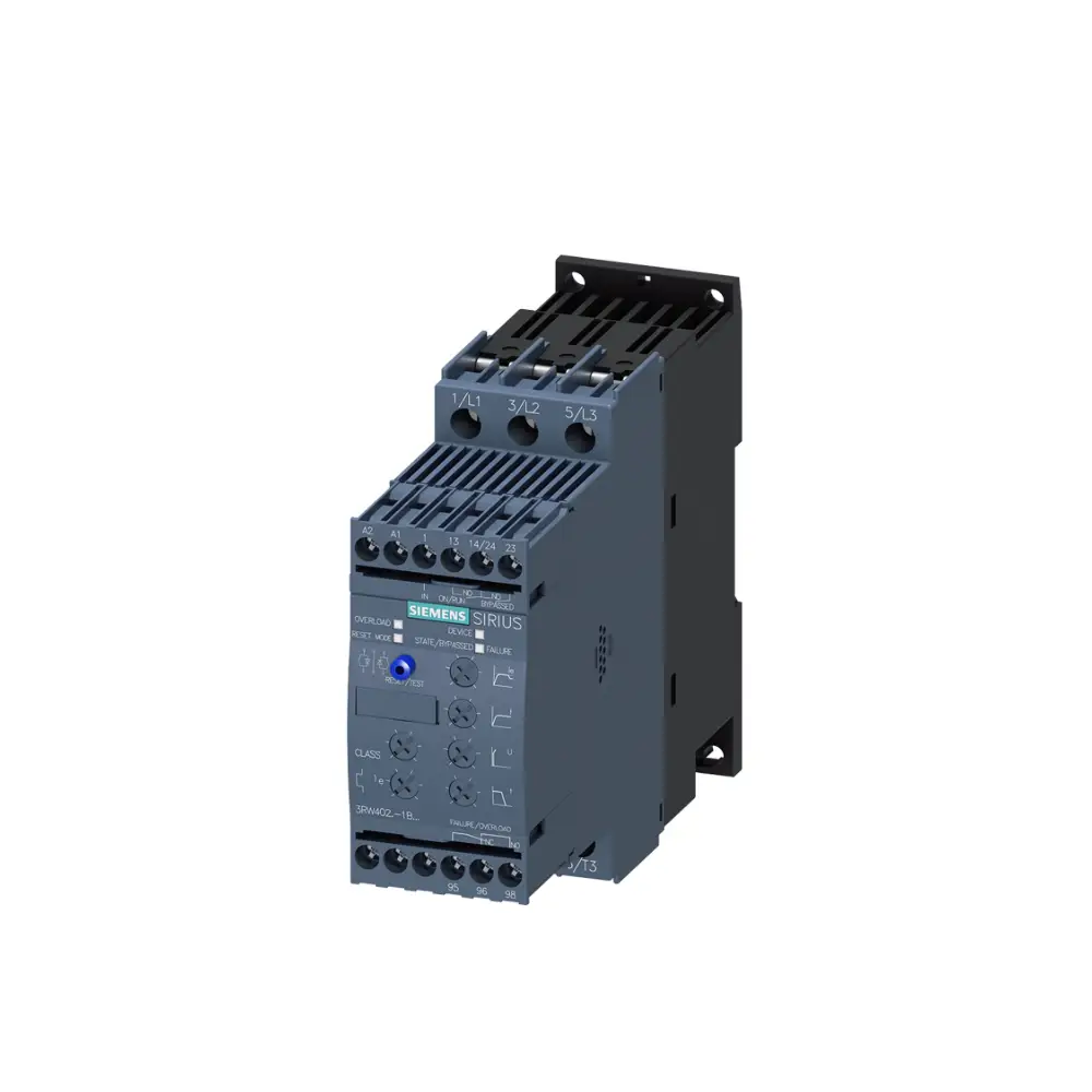 Arrancador suave Siemens 3RW4038-1BB04 azul grisáceo