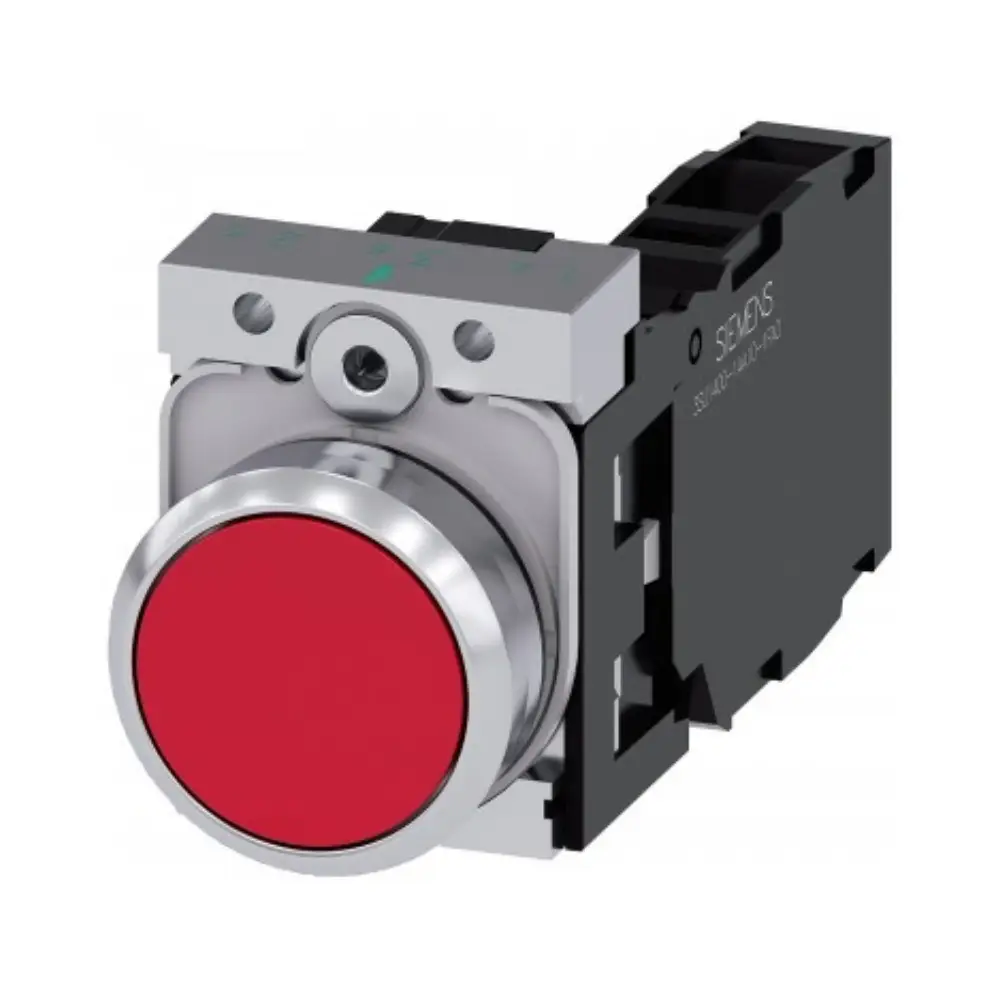 Pulsador Luminoso Rojo 22 mm Siemens 3SU1153-0AB20-1FA0