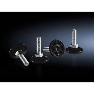 Pies de nivelación Rittal 4612000 para PC 4P negros de metal