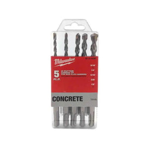 Kit Brocas SDS PLUS M/2 5 pzs (3/16”, 1/4”, 5/16”, 3/8”, 1/2”) Milwaukee 48-20-6290
