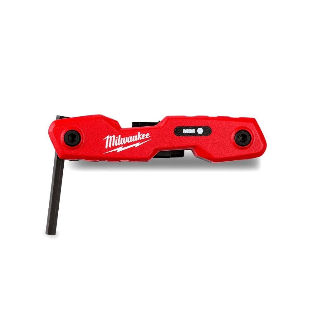 Juego de llaves hexagonales plegables de 8 llaves - Metricas Milwaukee 48-22-2182