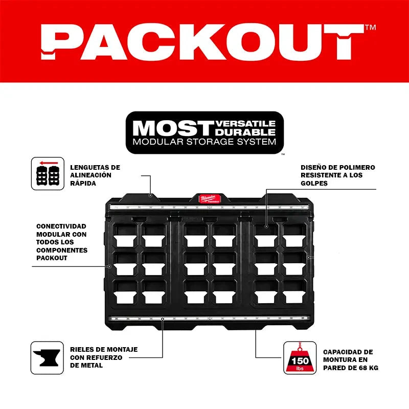 Placa de pared grande Milwaukee 48-22-8497 vista del producto