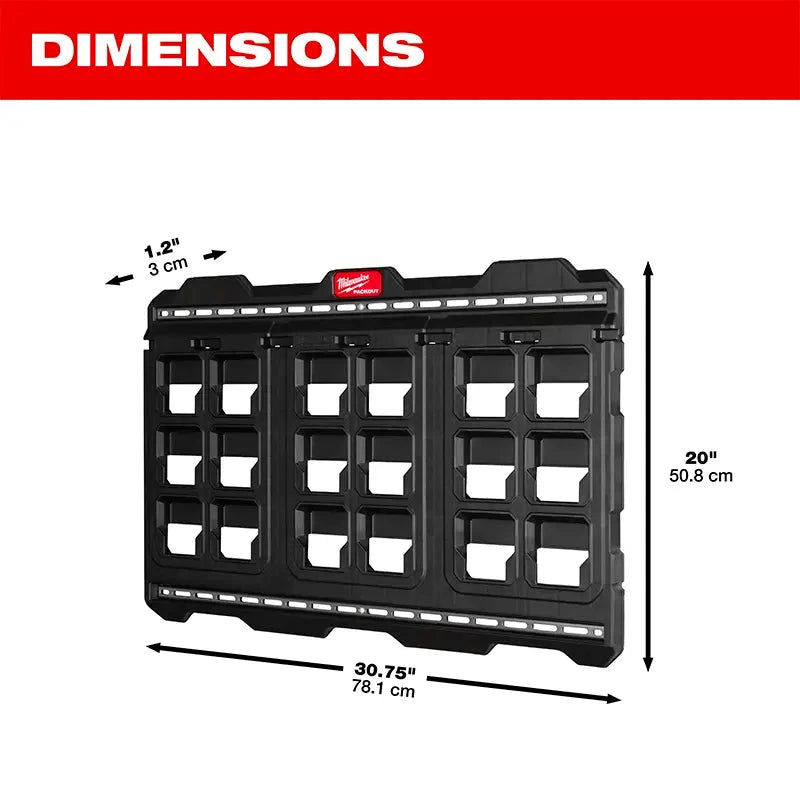 Placa de pared grande Packout Milwaukee 48-22-8497 vista del producto