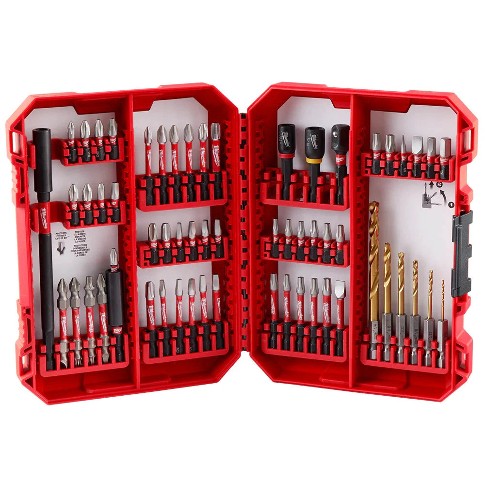 Juego de brocas y puntas SHOCKWAVE 60pzs Milwaukee 48-32-4097