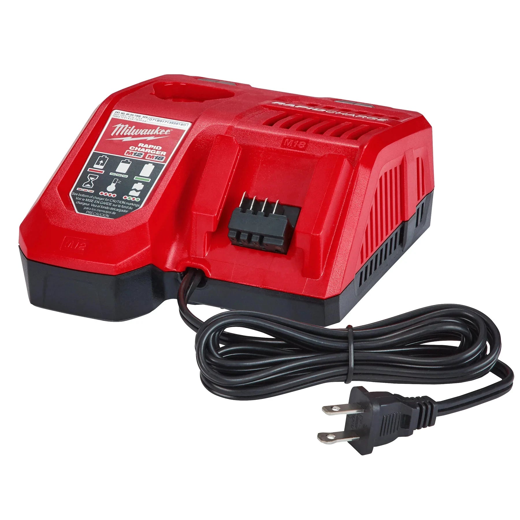 Cargador rápido M18™ y M12™ Milwaukee 48-59-1808