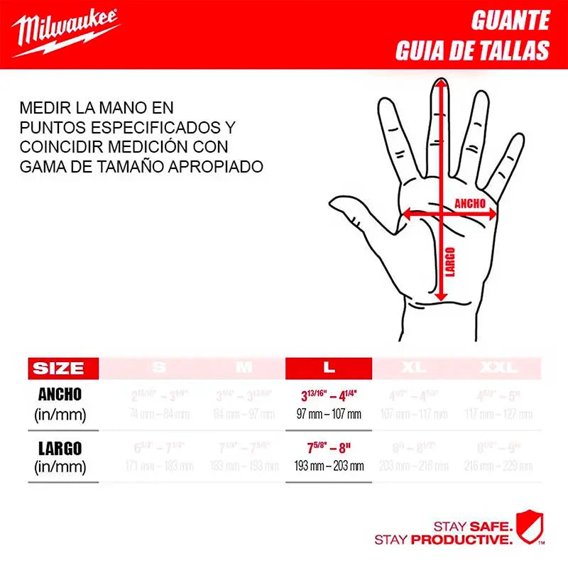 Guantes de Trabajo de Impacto Milwaukee 48-73-8552