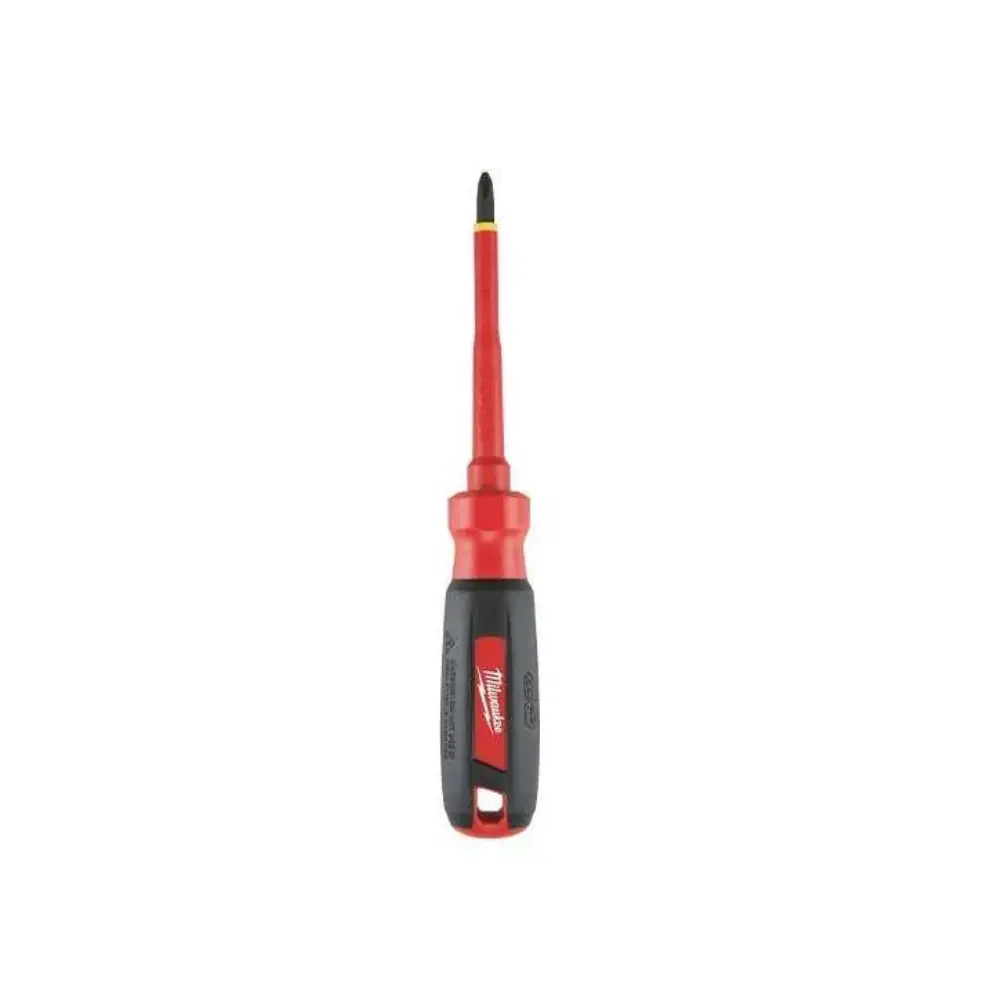 Desarmador Insulado de 1000V Phillips No. 2 de 4" Milwaukee 48-22-2212