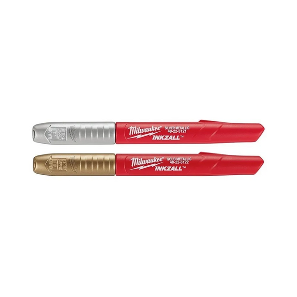Marcadores Punta Fina Plata/dorado Milwaukee 48223123
