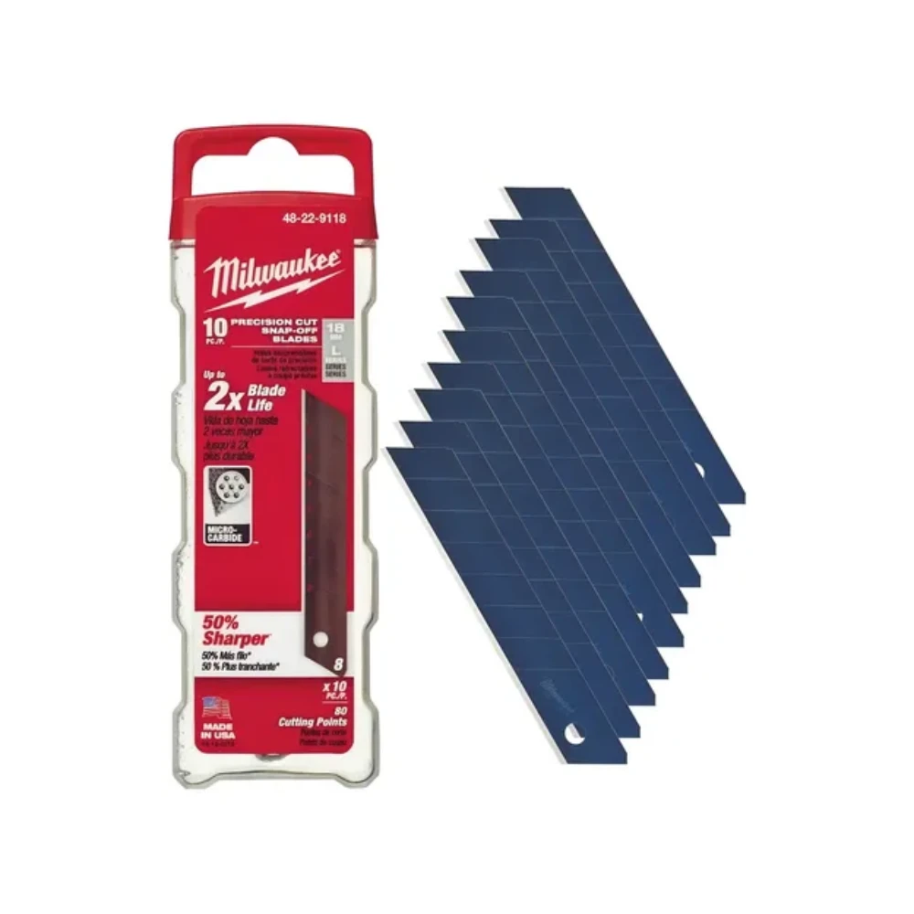Hojas separables de precisión de 18 mm Milwaukee 48-22-9118