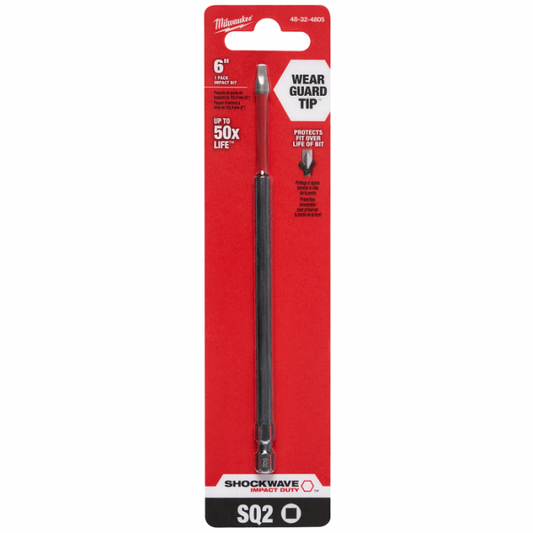Punta P/desatornillar Sq2 X 6 Shockwave Milwaukee 48-32-4805