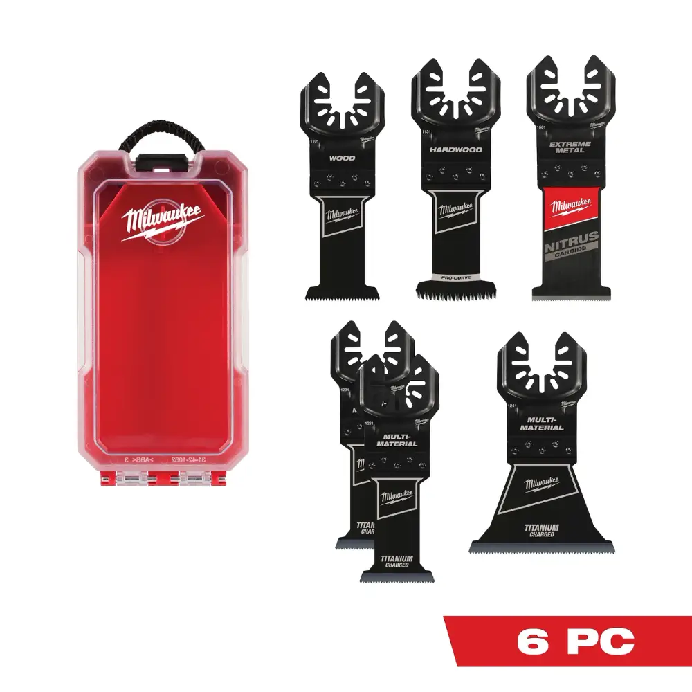 Set de cuchillas Milwaukee 49-10-9211 para hojas de sierra, 6 piezas en estuche