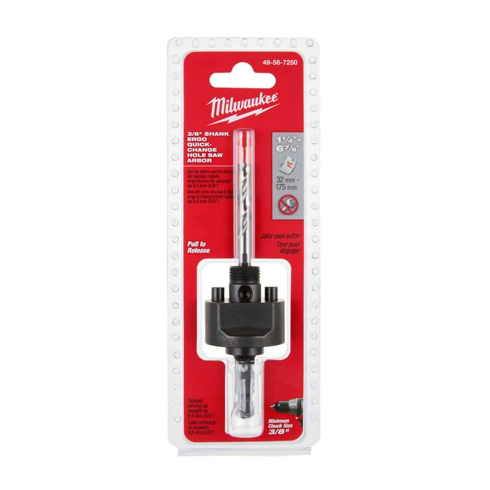 Eje roscado grande de cambio rápido, 3/8" Milwaukee 49-56-7250