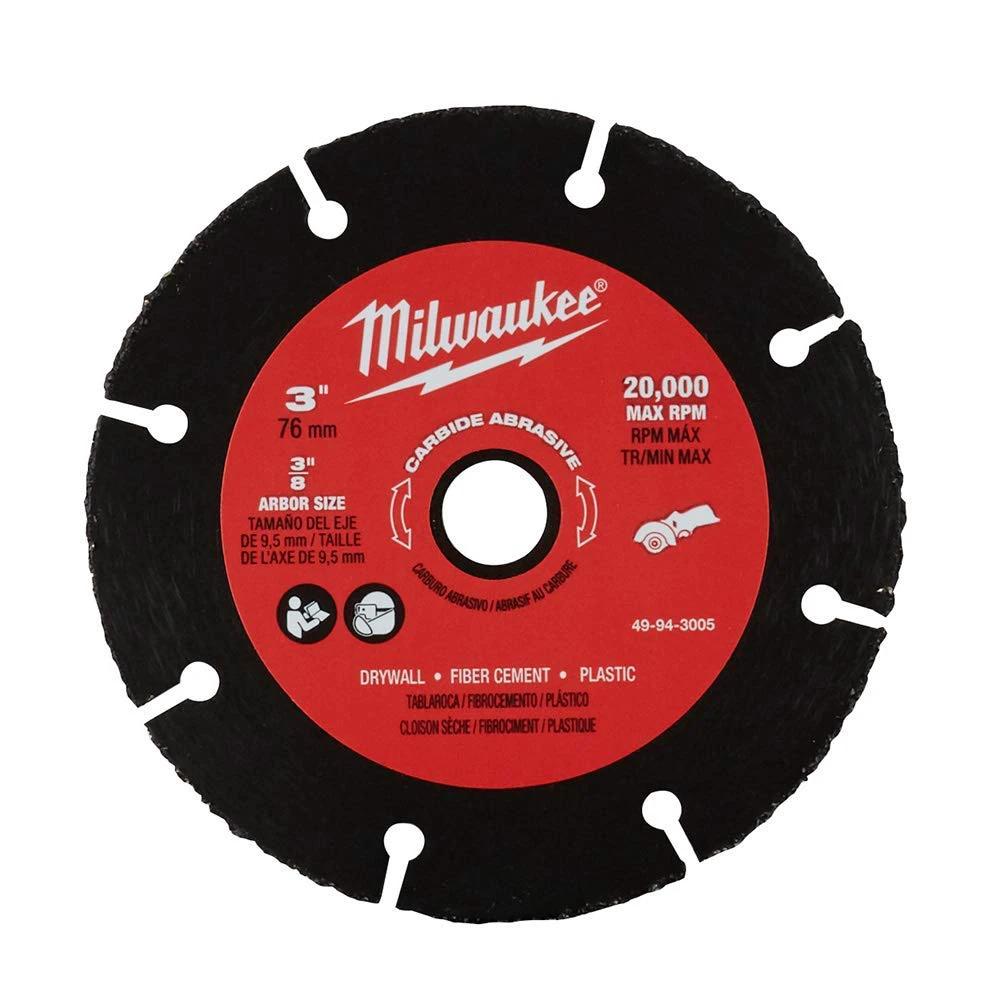 Hoja abrasiva de carburo de 3" Milwaukee 49-94-3005