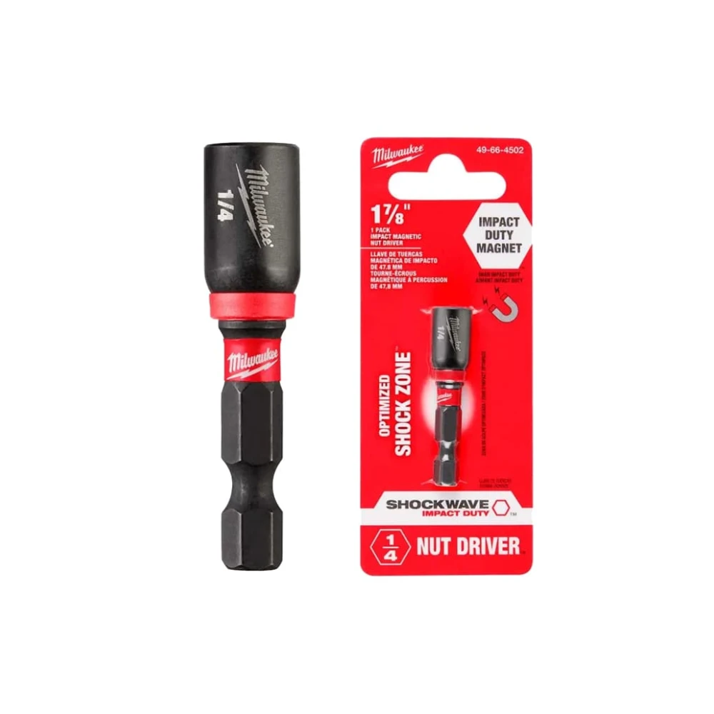 Socket Hexagonal 1/4 X 1-7/8 Shockwave Milwaukee