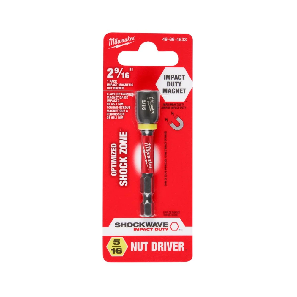 Socket Hexagonal 5/16 X 2-9/16 Magnético Milwaukee 49664533