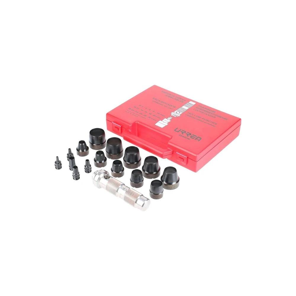 Juego de sacabocados de 3a30mm, 16pzs Urrea 49900M