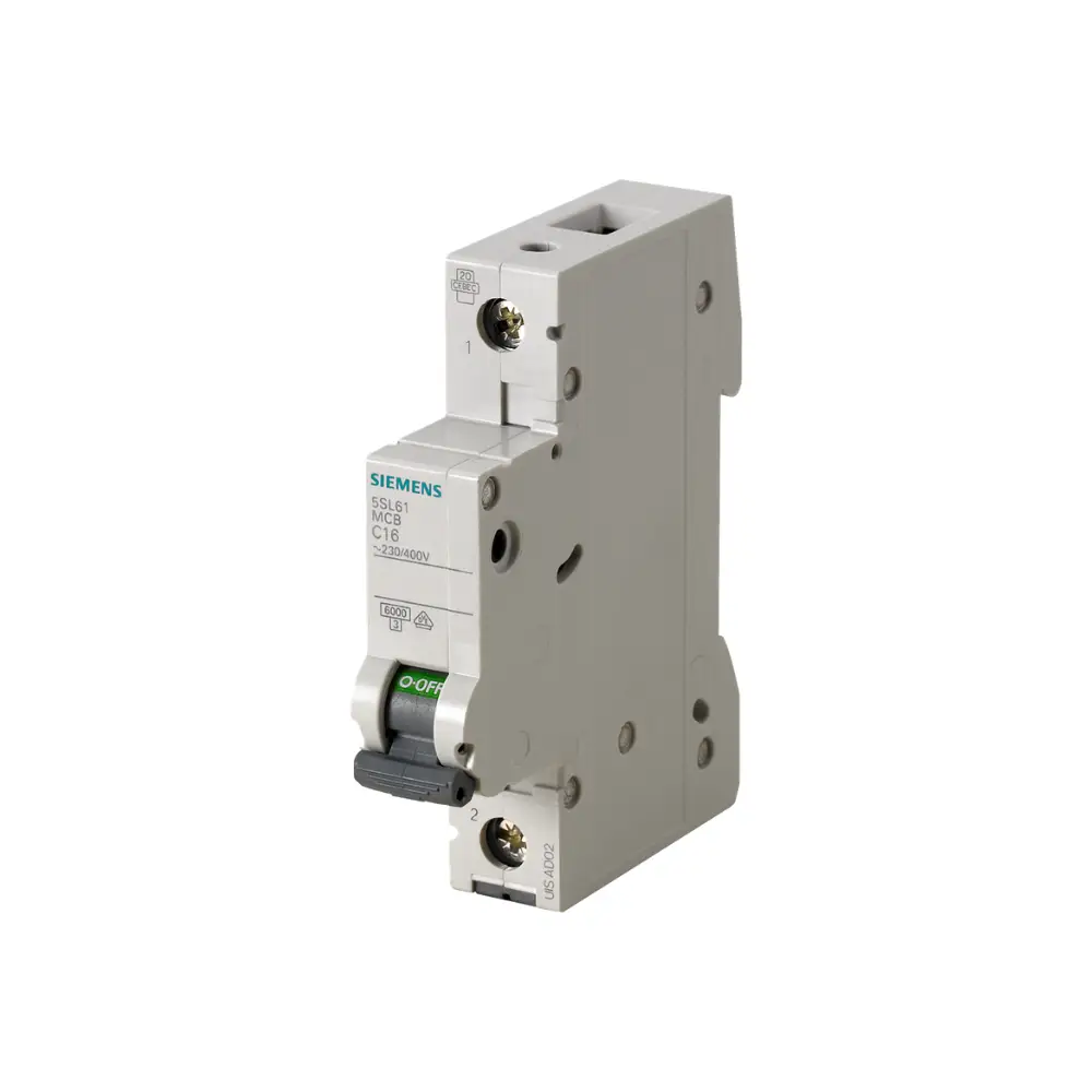Siemens 5SL6120-7CC 5SL Disyuntor 6KA 1P C20 Para Cuadros Eléctricos Industriales