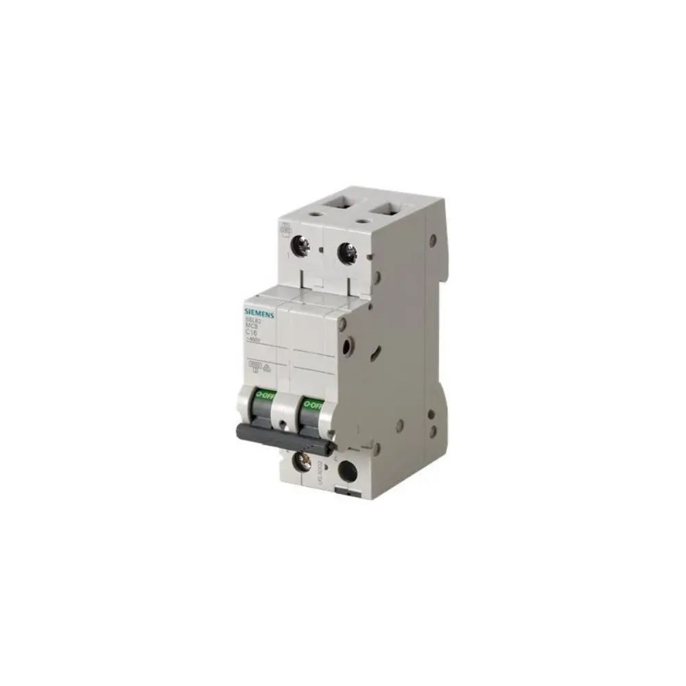 Disyuntor magnetotérmico Siemens modelo 5SL6201-7 para distribución eléctrica industrial 6 kA