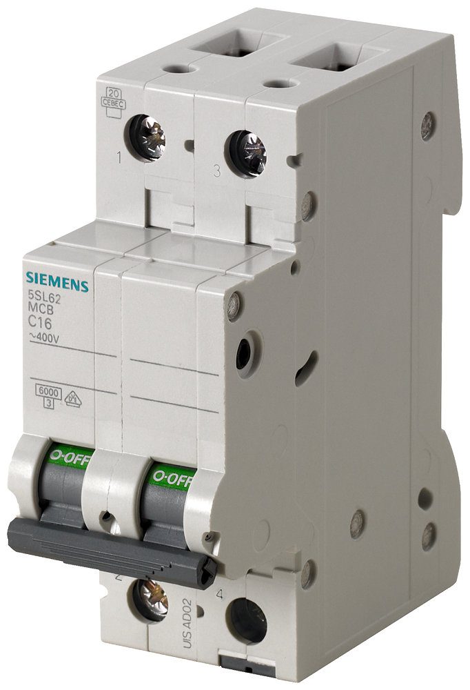 Siemens 5SL6250-7CC SIRIUS Disyuntor Automático 6kA 2P C50