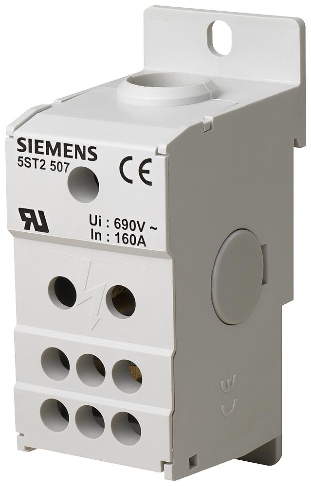 5ST2507 Siemens Bloque Distribuidor 1 Polo 160 A 690 V Para Automatización Industrial