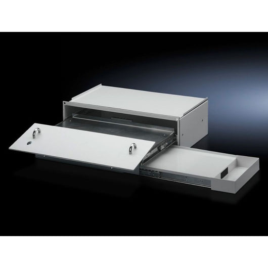 Cajón para teclado y ratón con soporte para alfombrilla CP Rittal 6003.000
