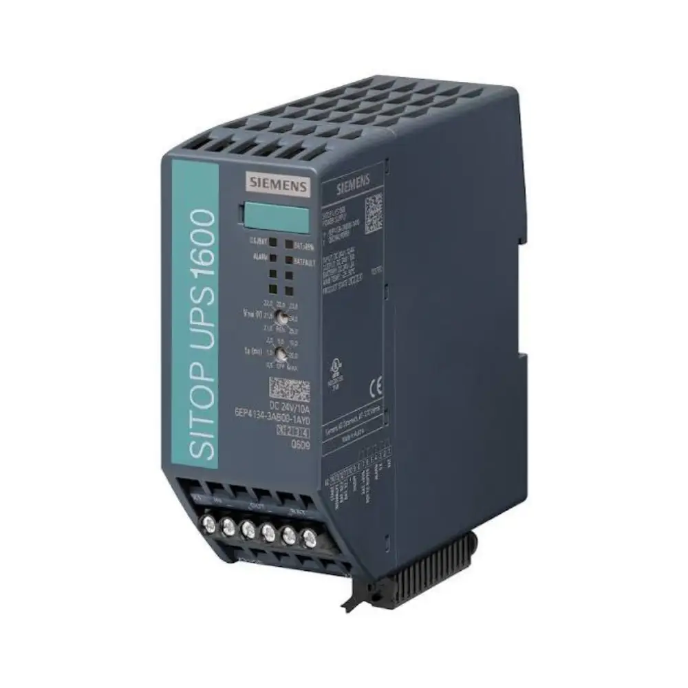 SITOP UPS1600 Siemens 6EP4134-3AB00-1AY0 fuente entrada 24 VDC, salida 24 VDC/10 A, color azul