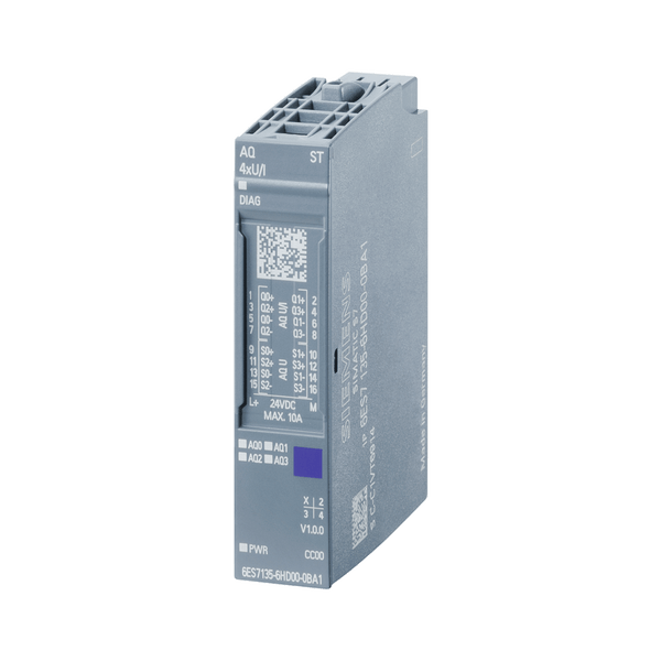 Módulo de salida analógico SIMATIC ET 200SP Siemens 6ES7135-6HD00-0BA1