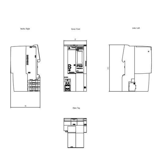 ET 200SP, IM155-6PN ST incl. BA 2xRJ45