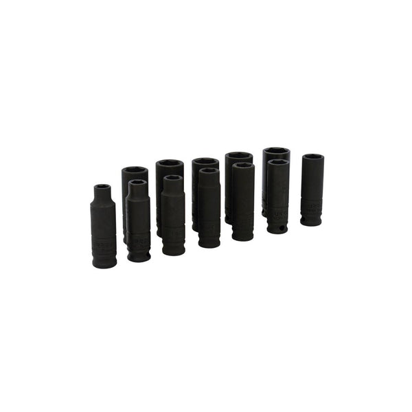 Juego Dados de impacto largos métricos 3/8″ 11pzs. Urrea 72212