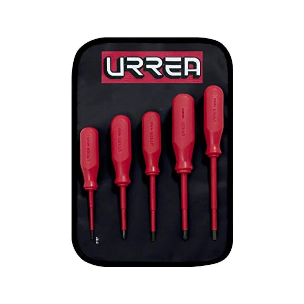 Destornilladores combinados rojos 5pzs Urrea 9700C