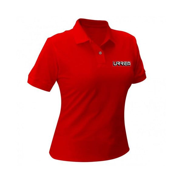 Playera de polo para dama talla M color rojo Urrea UPODRM