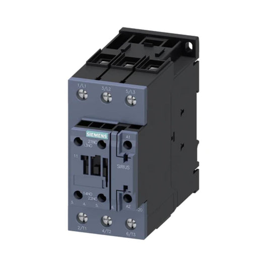 Contactor de potencia 1 NA + 1 NC, 400 V AC Siemens 3RT2038-1AR60