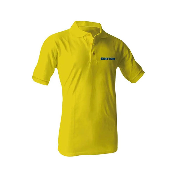 Playera de polo para caballero talla M color amarillo Surtek STKPOAM