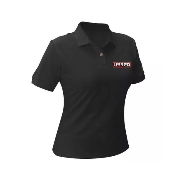 Playera de polo para dama talla CH color negro Urrea UPODNC