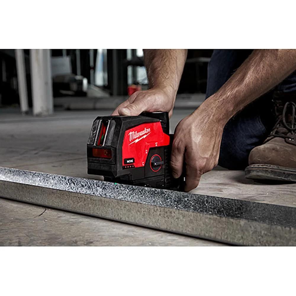 Laser verde de puntos de plomada y lineas cruzadas M12 Milwaukee 3622-20