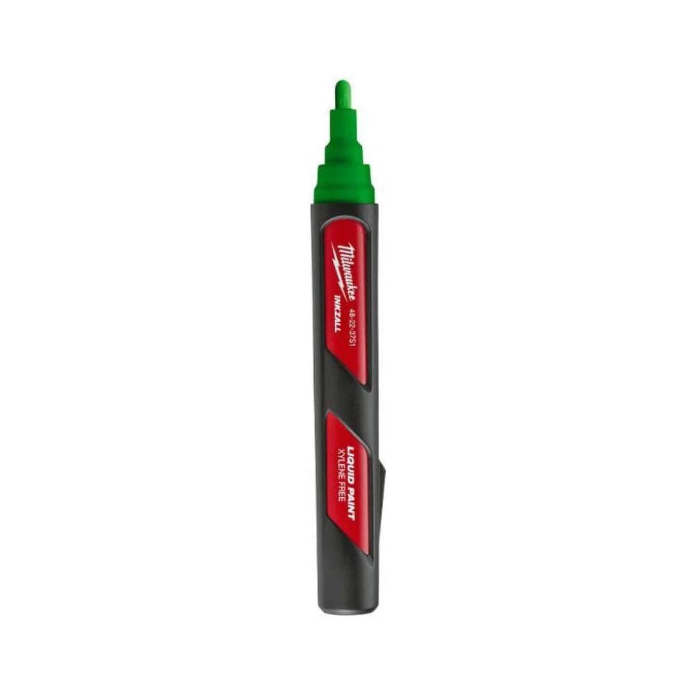 Marcador de pintura líquida verde INKZALL Milwaukee 48-22-3751