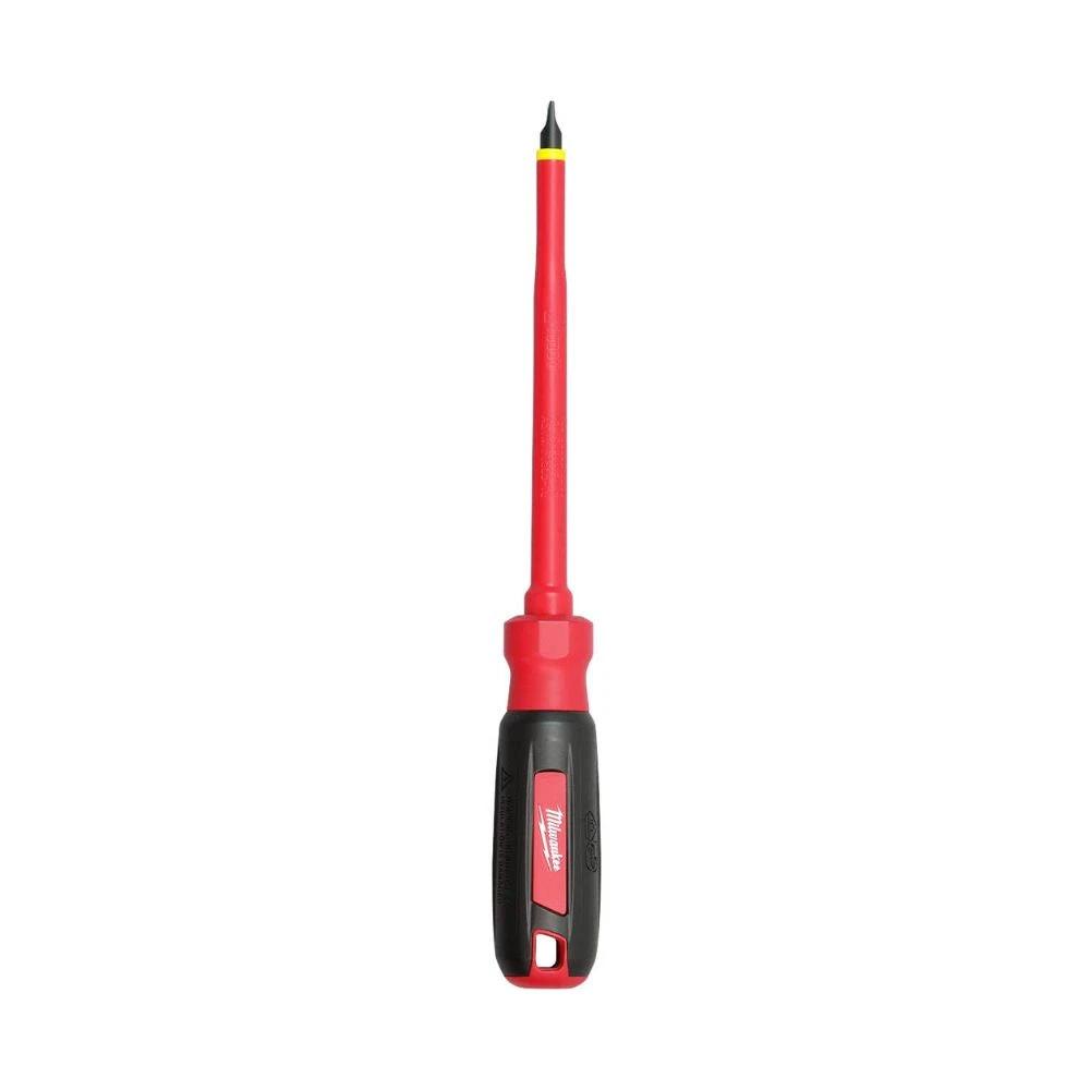 Destornillador aislado 1000 V de 6" ranurado de 1/4" Milwaukee 48-22-2221
