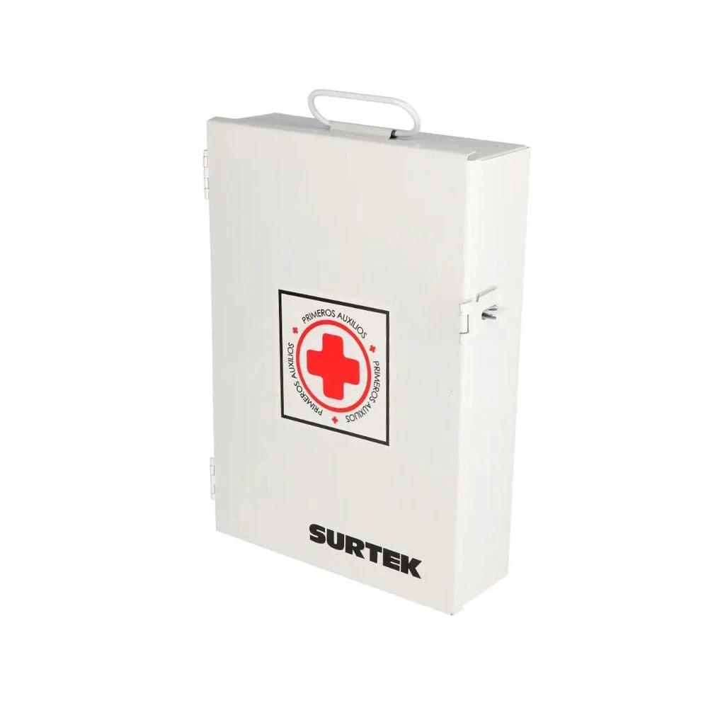 Botiquin de primeros auxilios de lamina con pintura electro estatica Surtek BPA01
