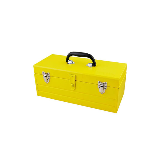 Caja portaherramientas metalica amarilla 16" x 7" x 6" Surtek CM16