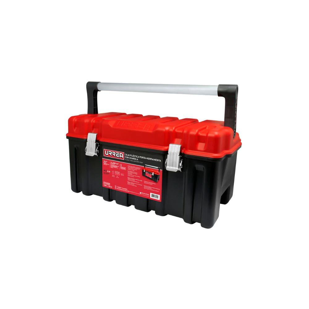Caja porta herramientas tapa roja 21"x11"x10" Urrea CPU20AR