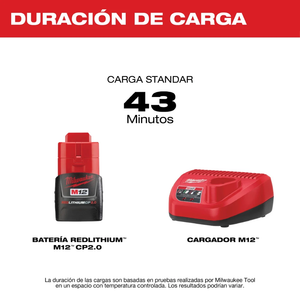 Kit Cargador/Bateria M12 REDLITHIUM XC4.0 Milwaukee 48-59-2420