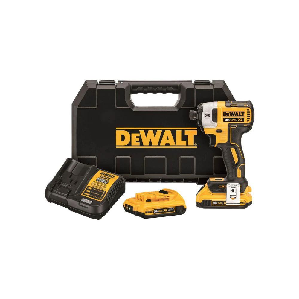 Kit Atornillador de Impacto Inalámbrico 1/4" 20V MAX Brushless DeWalt DCF887D2-B3
