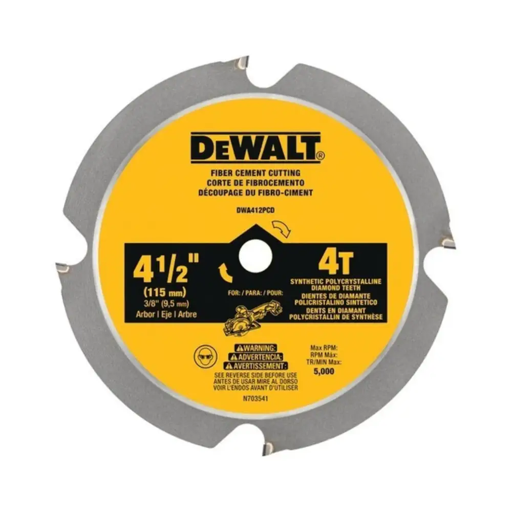 Disco de Sierra Circular 4-1/2" Dewalt DWA412TCT