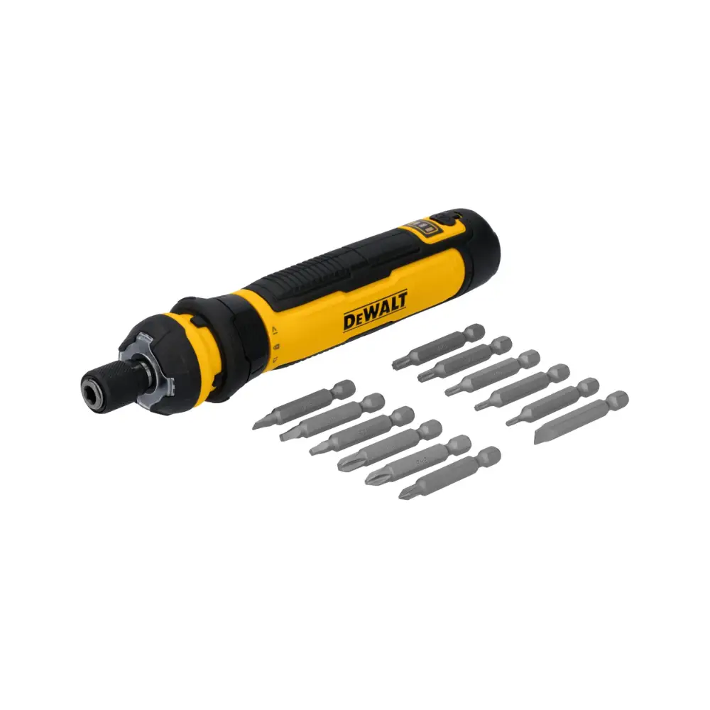 Destornillador inalámbrico DEWALT modelo DWHT66719 con juego de puntas incluidas