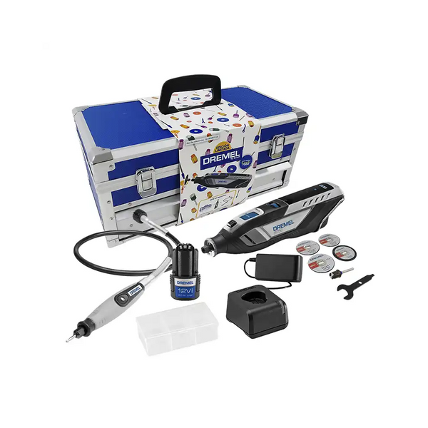 Mototol Dremel 8250 12V + Maleta Metálica + Eje Flexible
