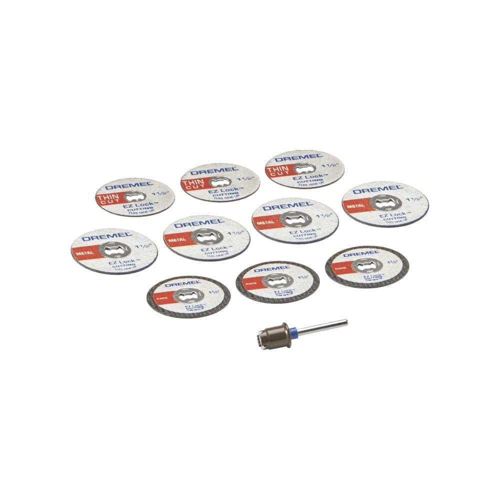 Micro kit de accesorios giratorios de corte 11 pzs DREMEL EZ728