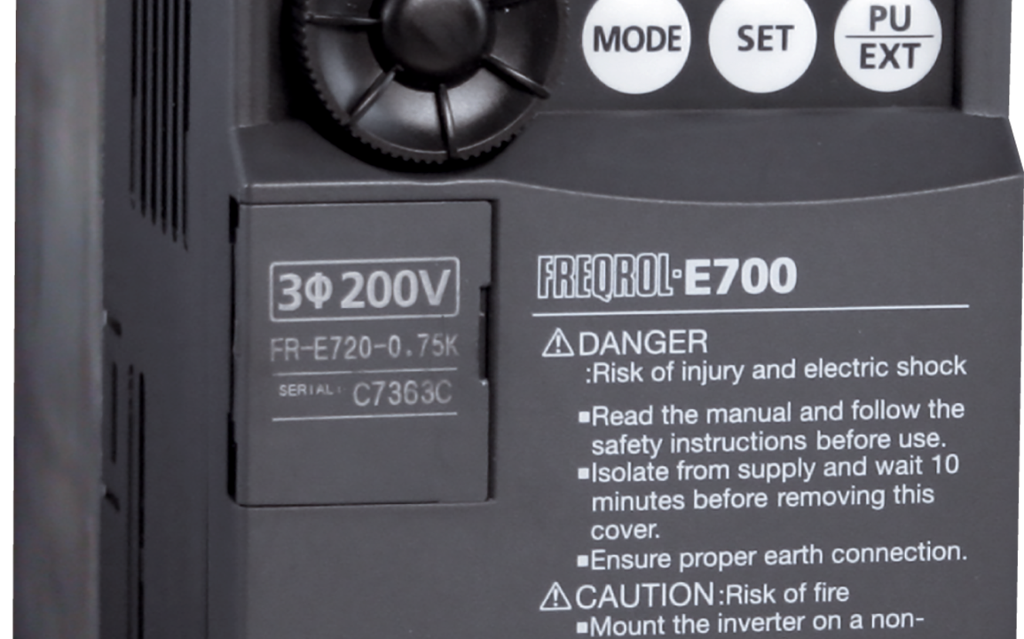 Variador de frecuencia, 240V 0.4KW 1/2HP Mitsubishi FR-E720-030SC-NA