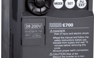 Variador de frecuencia, 240V 0.4KW 1/2HP Mitsubishi FR-E720-030SC-NA