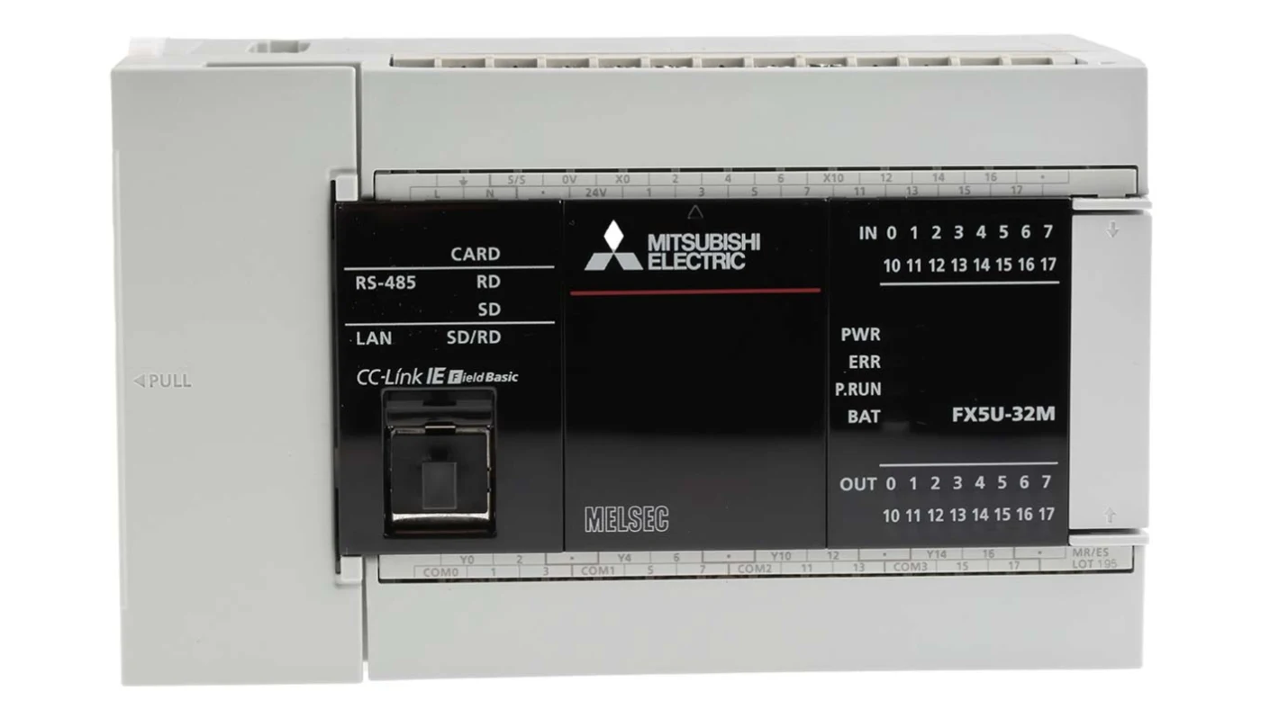 AC BASE UNIT, 16 DC IN / 16 RELAY OUTPUT Mitsubishi FX5U-32MR/ES ...