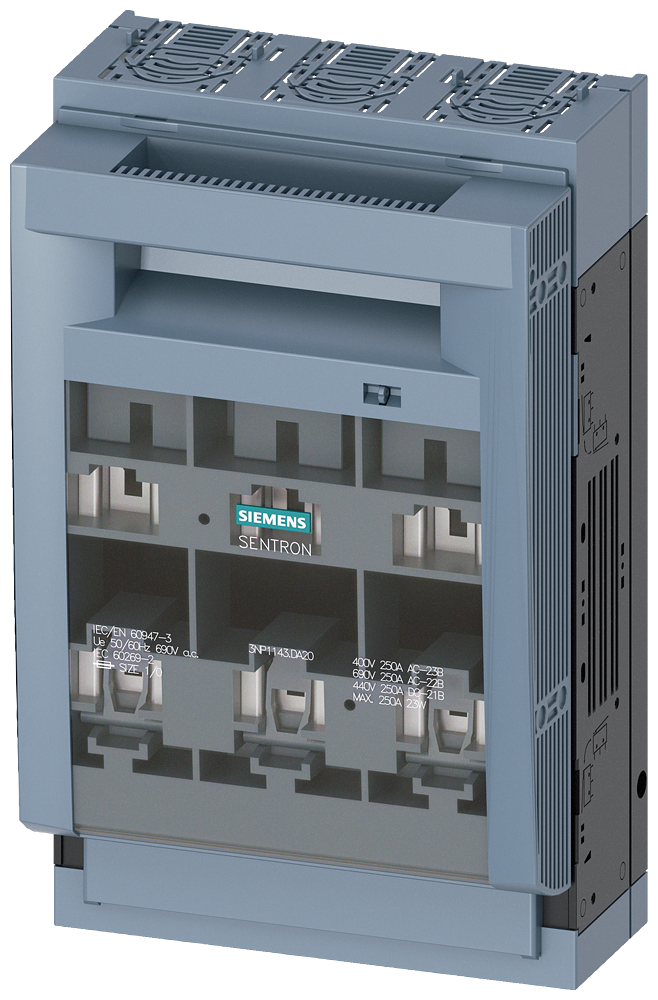 Seccionador Fusible Industrial NH1 Siemens 3NP1143-1DA20